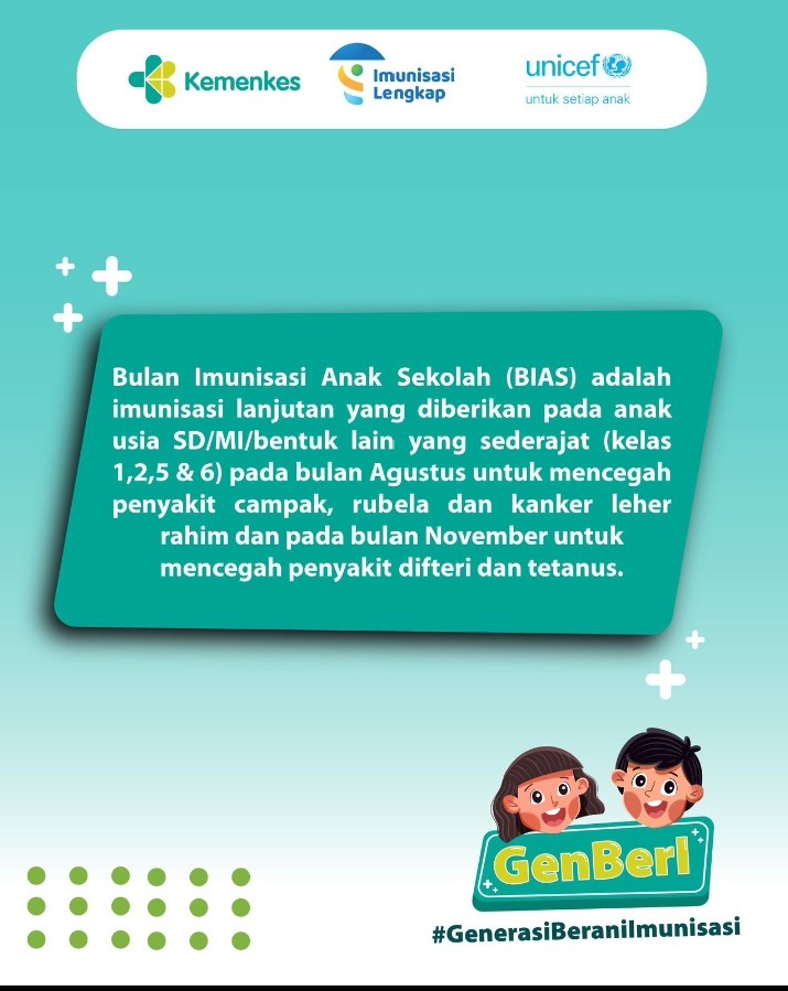 Bulan Imunisasi Anak Sekolah